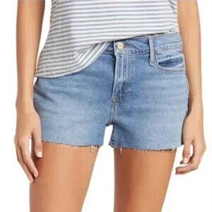 FRAME "Le Cutoff" Denim Shorts | Size 33 | Bixby Wash | NWT
